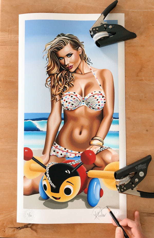 Buzzy Bee PinUp Print