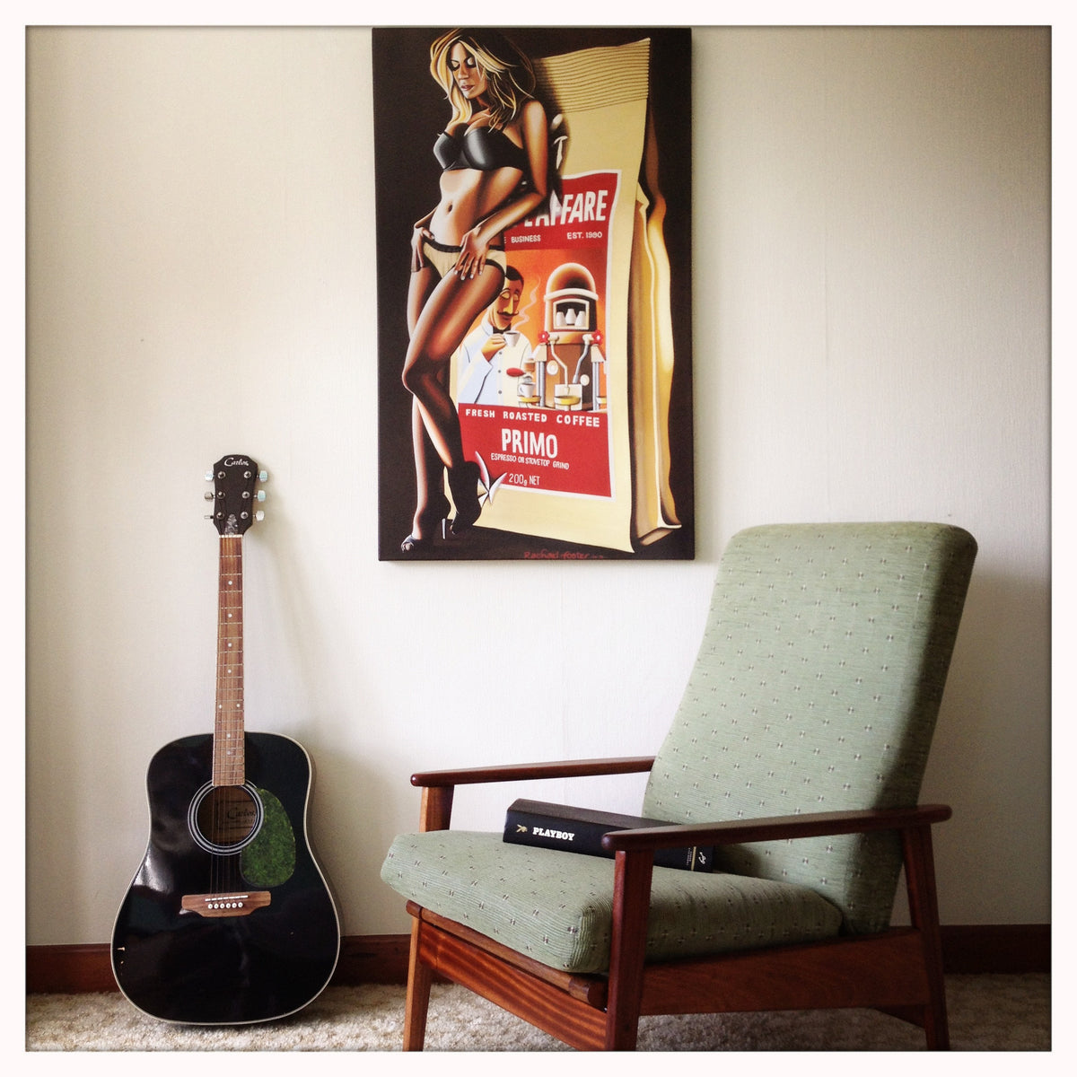 PinUp Coffee Canvas Print