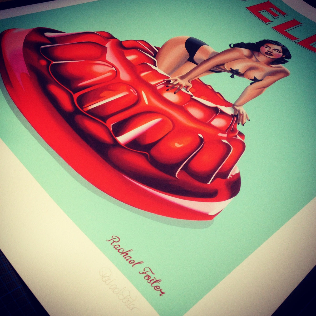 Jello PinUp Art Print