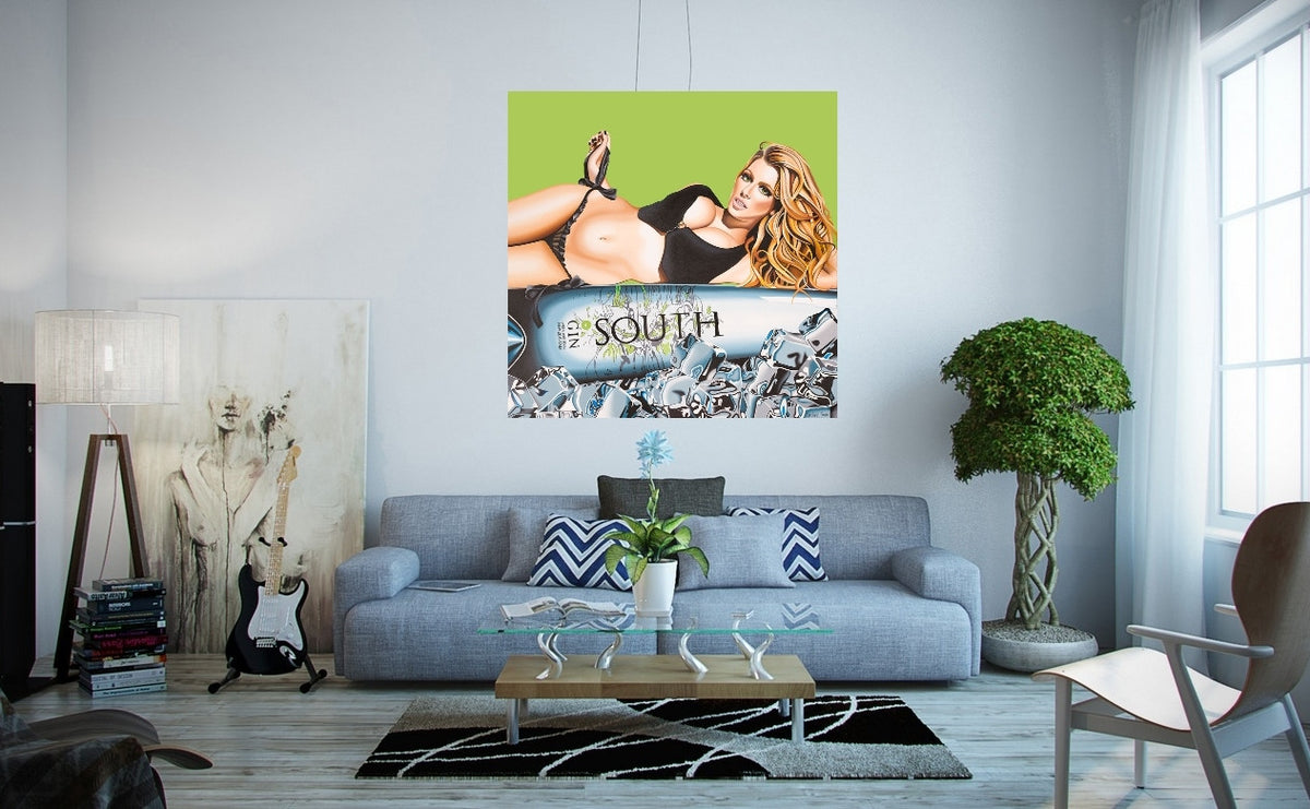 Gin PinUp Original Painting