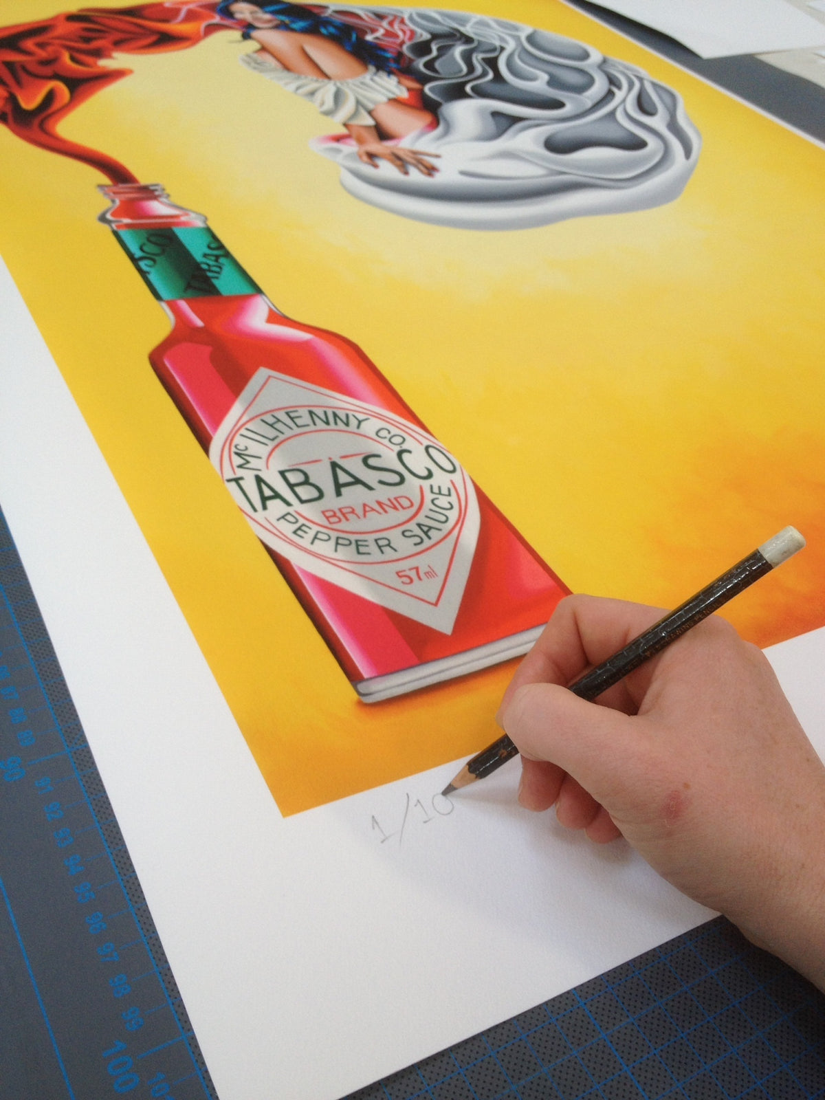 Tabasco Sauce PinUp Print