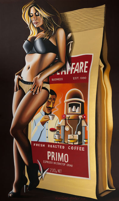 Coffee PinUp Print